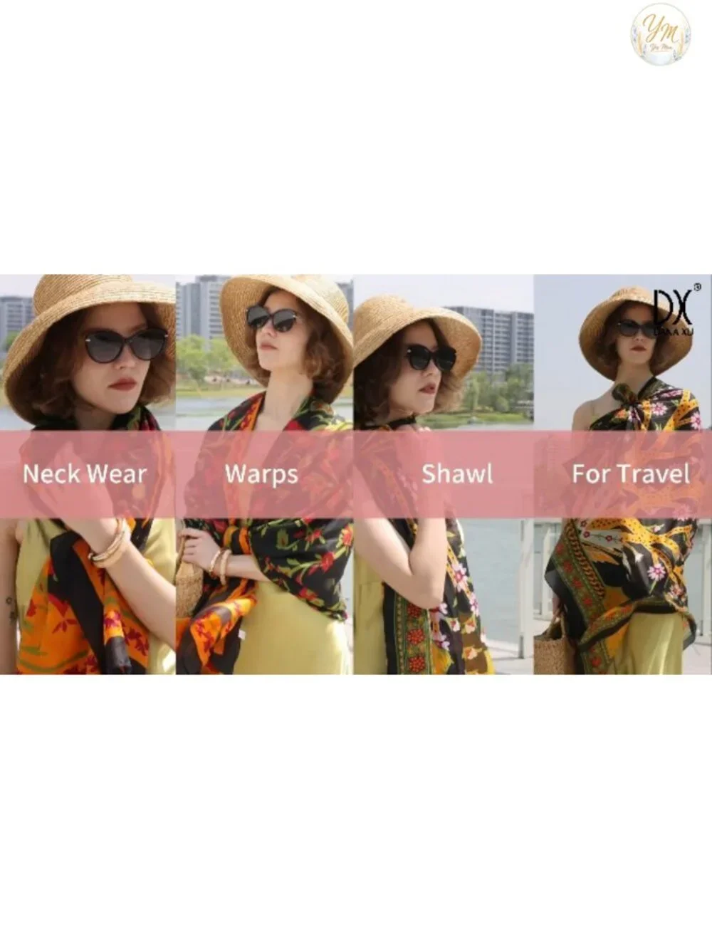 100% Mulberry Silk Shawl Wrap for Women Oversized Lightweight Pashmina Evening